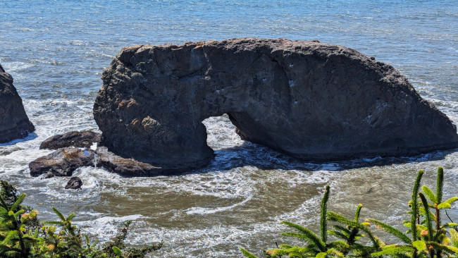 Обои картинки фото arch rock, samuel boardman state scenic corridor, природа, побережье, arch, rock, samuel, boardman, state, scenic, corridor