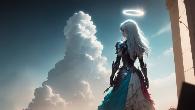 Обои картинки фото фэнтези, ангелы, нейросети, графика, нейроарт, ai, art, нейронные, сети, рисунки, нейро, искусство, нейрографика, graphics, neuroart, neural, networks, drawings, neuro, neurography