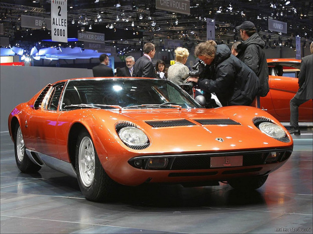 Обои картинки фото lamborghini, miura, p400, автомобили, выставки, уличные, фото