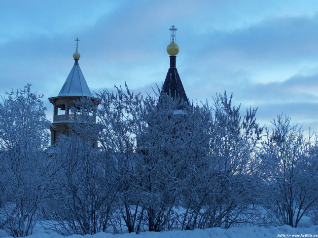 Обои картинки фото нарьян, мар, церковь, богоявления, города, православные, церкви, монастыри