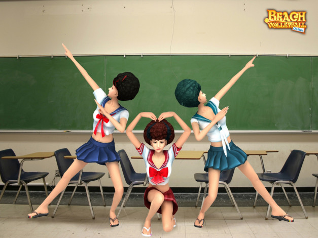 Обои картинки фото beach, volleyball, online, видео, игры