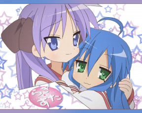 Картинка аниме lucky star