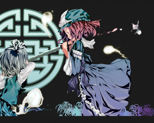 Обои картинки фото аниме, touhou