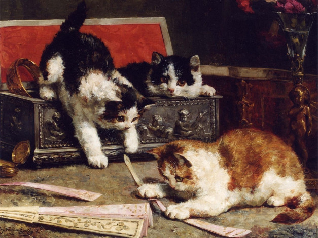 Обои картинки фото рисованные, животные