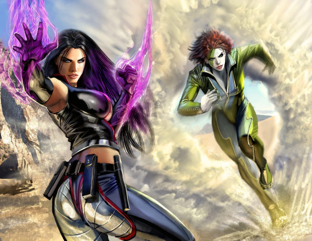 Обои картинки фото stjepan, sejic, фэнтези, девушки, магия