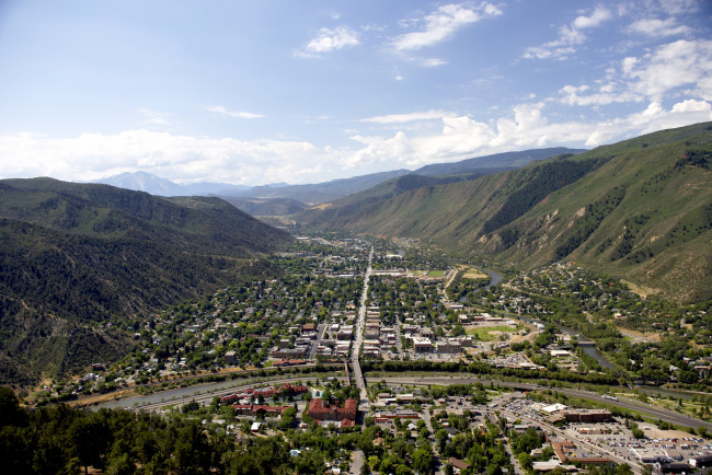 Обои картинки фото города, панорамы, glenwood, colorado, сша