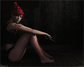 Картинка 3д графика people люди девушка фон