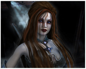 Картинка 3д графика portraits портрет девушка фон