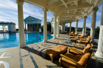 Картинка интерьер бассейны открытые площадки калифорния сша сан-симеон