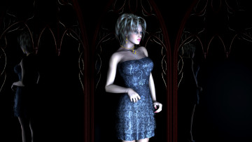 Картинка 3д графика people люди девушка