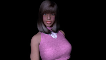 Картинка 3д графика people люди девушка