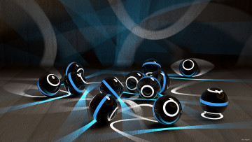 Картинка 3д графика шары