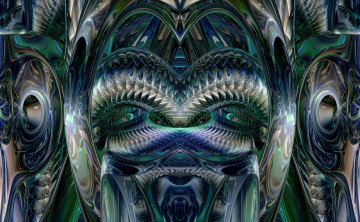 Картинка 3д графика fractal фракталы цвета узор фон