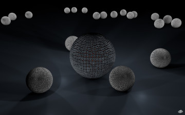 Картинка 3д графика шары