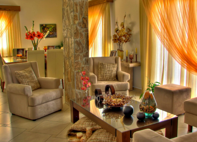 Обои картинки фото интерьер, гостиная