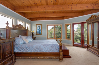 Картинка интерьер спальня кровать