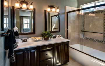 Картинка интерьер ванная+и+туалетная+комнаты душ