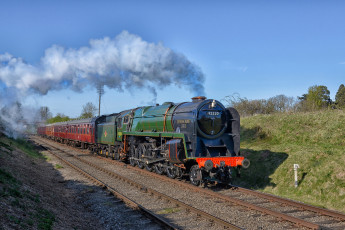 Картинка техника паровозы паровоз дорога рельсы железная