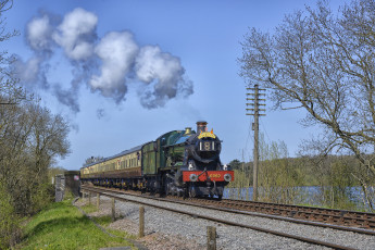Картинка техника паровозы паровоз рельсы дорога железная