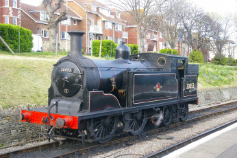 Картинка техника паровозы рельсы дорога железная паровоз