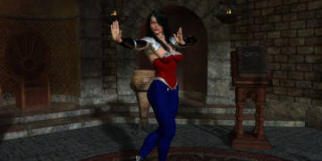 Картинка 3д+графика люди+ people фон взгляд девушка