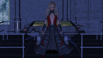 Картинка 3д+графика люди+ people оружие фон взгляд девушка