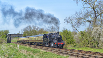 Картинка техника паровозы паровоз рельсы дорога железная