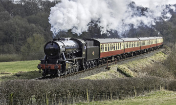 Картинка техника паровозы паровоз дорога рельсы железная