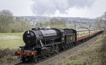 Картинка техника паровозы рельсы дорога железная паровоз