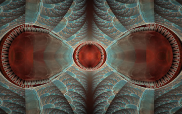 Картинка 3д+графика фракталы+ fractal цвета фон узор