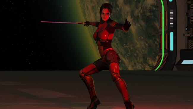 Обои картинки фото 3д графика, _science fiction, девушка, взгляд, фон, оружие