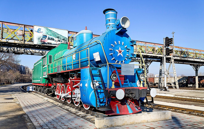 Обои картинки фото техника, паровозы, паровоз, рельсы, дорога, железная