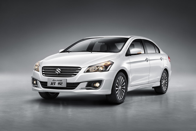 Обои картинки фото автомобили, suzuki, alivio, светлый, 2014г