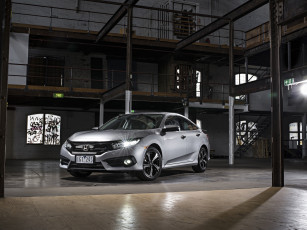 обоя автомобили, honda, 2016г, au-spec, rs, sedan, civic