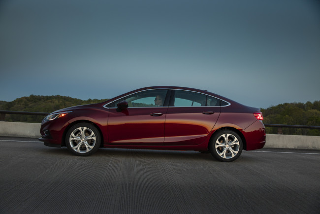 Обои картинки фото автомобили, chevrolet, 2016г, cruze, premier