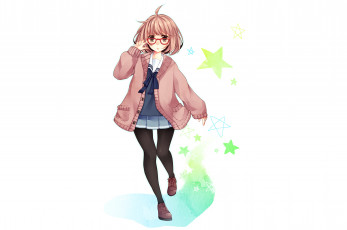 Картинка аниме kyoukai+no+kanata мирай