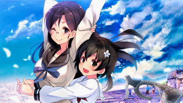 Картинка аниме unknown +другое фон взгляд девушки