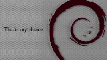 Картинка компьютеры debian логотип фон