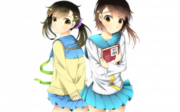 Картинка аниме nisekoi фон девушки взгляд