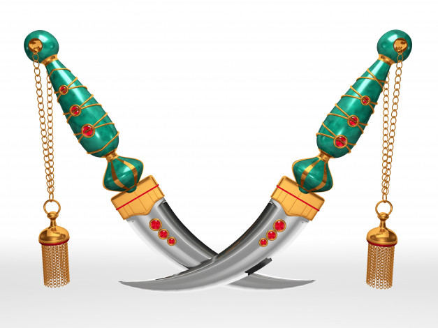 Обои картинки фото оружие, 3d, ножи