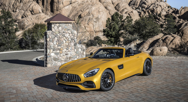 Обои картинки фото mercedes-benz amg-gt roadster 2018, автомобили, mercedes-benz, amg-gt, roadster, 2018