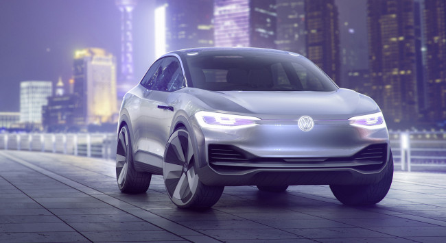 Обои картинки фото volkswagen i,  crozz concept 2017, автомобили, 3д, volkswagen, i, d, crozz, concept, 2017