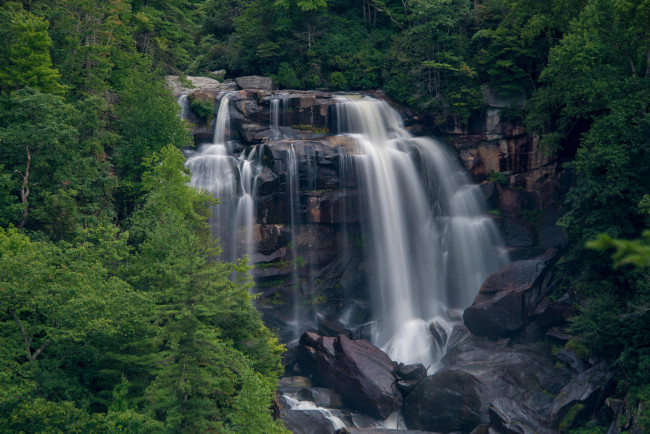 Обои картинки фото природа, водопады, водопад, река, лес