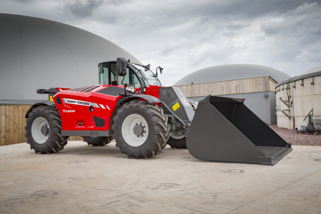 Обои картинки фото техника, фронтальные погрузчики, massey, ferguson