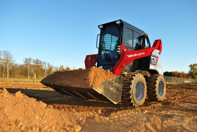 Обои картинки фото техника, фронтальные погрузчики, takeuchi