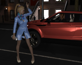 обоя she woif, 3д графика, фантазия , fantasy, девушка, взгляд, фон