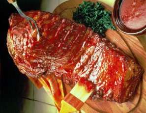 Картинка еда мясные+блюда ребрышки