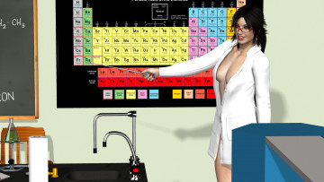 Картинка 3д+графика люди+ people взгляд фон девушка