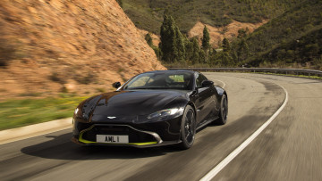 обоя aston martin vantage 2019, автомобили, aston martin, 2019, vantage, чёрный, aston, martin
