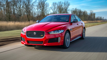 Картинка jaguar+xe+300+sport+2019 автомобили jaguar xe 300 sport 2019 красный